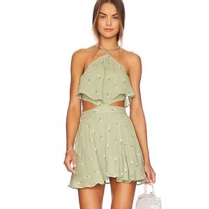 MAJORELLE Fairy Mini Dress - Green